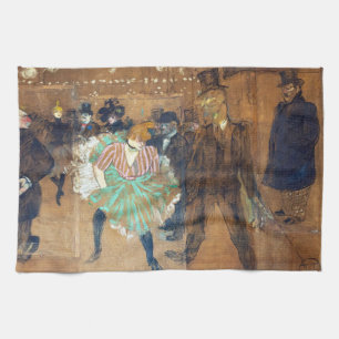 Henri de Toulouse-Lautrec - Dance at the Rouge Kitchen Towel