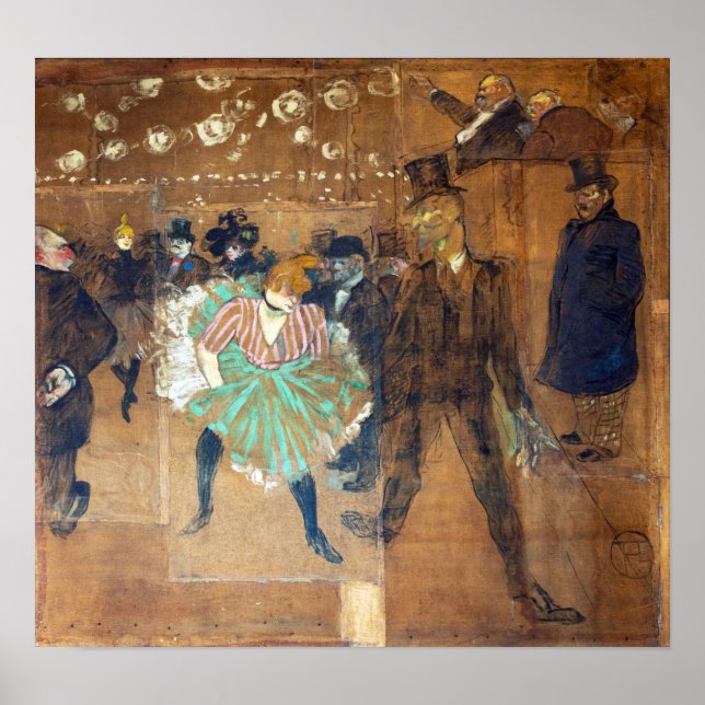 Henri de Toulouse-Lautrec - Dance at the Rouge Poster (Front)