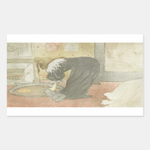 Henri de Toulouse-Lautrec - Elles - Woman at Tub Sticker