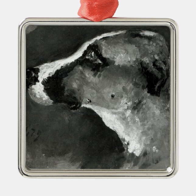 Henri de Toulouse-Lautrec | Head of a Dog with Sho Metal Ornament (Front)