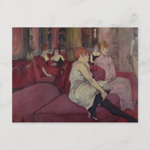 Henri de Toulouse-Lautrec   In the Salon at the Ru Postcard