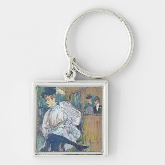 Henri de Toulouse-Lautrec | Jane Avril  Dancing, c Keychain (Front)