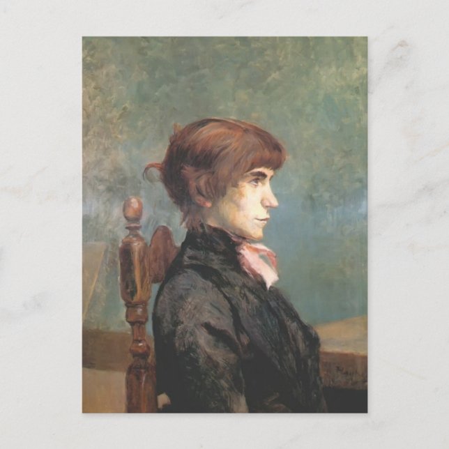 Henri de Toulouse-Lautrec- Jeanne Wenz Postcard (Front)
