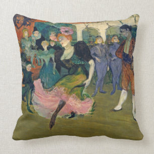 Henri de Toulouse-Lautrec   Map: Magellan's Voyage Throw Pillow