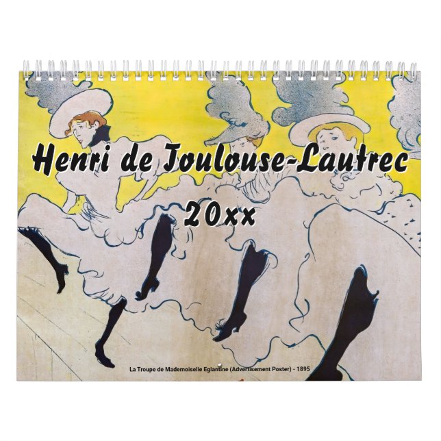 Henri de Toulouse-Lautrec Masterpieces Selection Calendar (Cover)