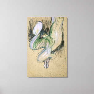 Henri de Toulouse-Lautrec Study for Loie Fuller Canvas Print
