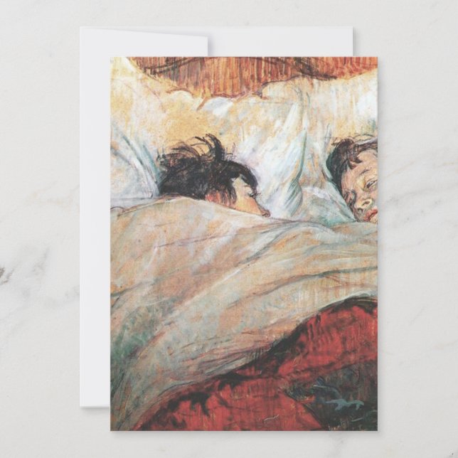 Henri De Toulouse Lautrec The Bed Invitation (Front)