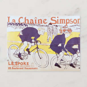 Henri de Toulouse-Lautrec The Simpson Chain, 189 Postcard