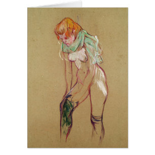 Henri de Toulouse-Lautrec Woman Pulling Up her S