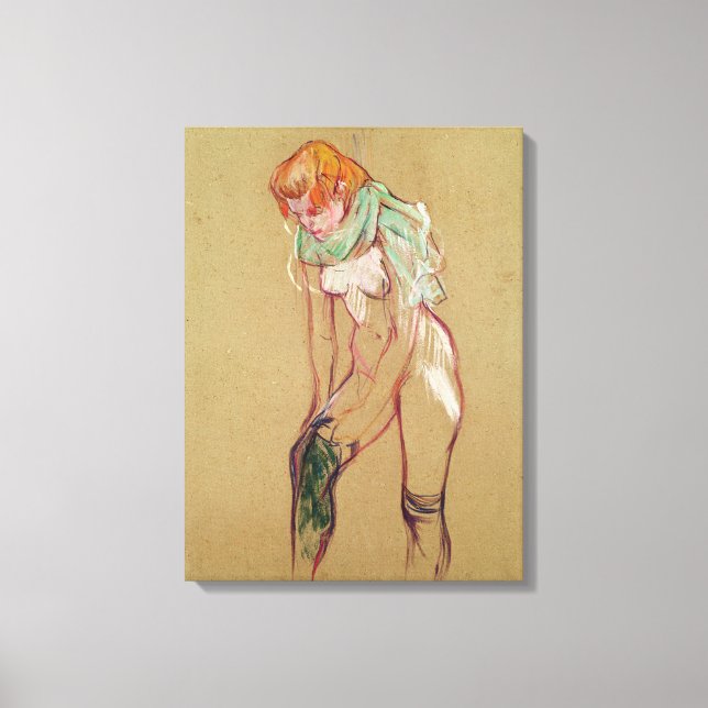 Henri de Toulouse-Lautrec | Woman Pulling Up her S Canvas Print (Front)