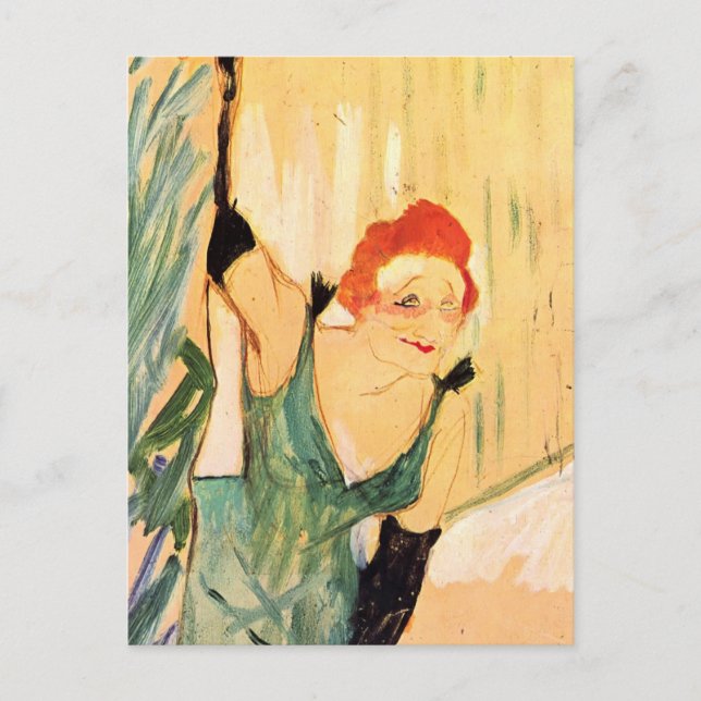 Henri de Toulouse-Lautrec: Yvette Guilbert Postcard (Front)