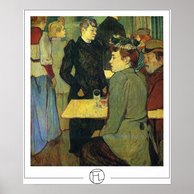 Henri de Toulouse-Lautrec Zedign Art Poster #103 (Front)