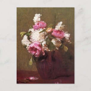 Henri Fantin-Latour Peonies and Roses Postcard
