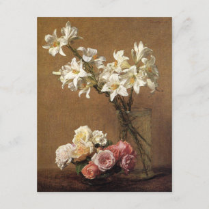 Henri Fantin-Latour Roses and Lilies Invitations