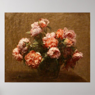 Henri Fantin-Latour Vase of Peonies Poster