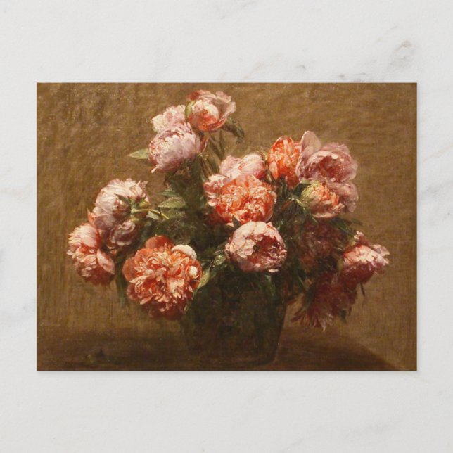 Henri Fantin-Latour Vase Peonies Carte postale (Devant)