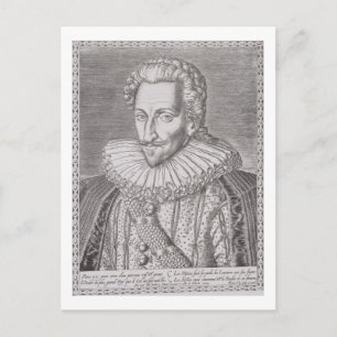 Henri IV (1553-1610) as King of Navarre, 1589 (eng Postcard