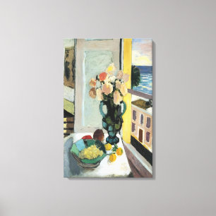 Henri Matisse - FLOWERS IN FRONT OF A WINDOW 1922 Canvas Print