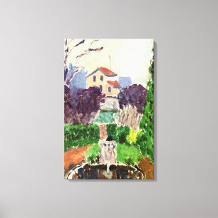 Henri Matisse - THE ARTIST S GARDEN AT ISSY LES MO Canvas Print