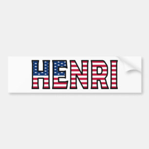 Henri Nom Vorname USA Aufkleber Sticker Auto