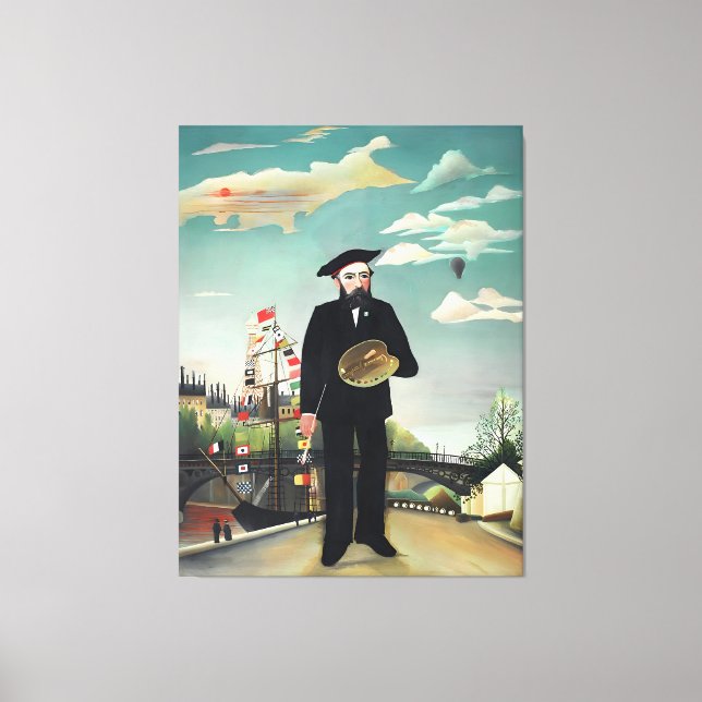 Henri Rousseau art style Canvas Print (Front)