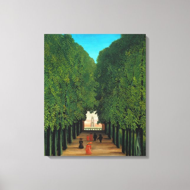 Henri Rousseau, Avenue in the Park at Saint Cloud Canvas Print (Front)