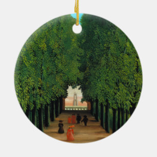 Henri Rousseau, Avenue in the Park at Saint Cloud Ceramic Ornament