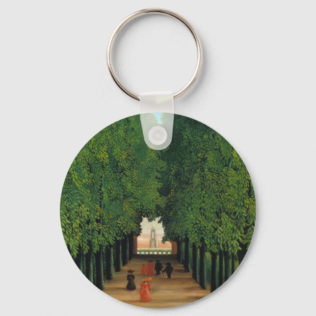 Henri Rousseau, Avenue in the Park at Saint Cloud Keychain (Front)