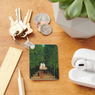 Henri Rousseau, Avenue in the Park at Saint Cloud Keychain