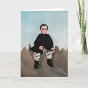 Henri Rousseau - Boy on the Rocks Card