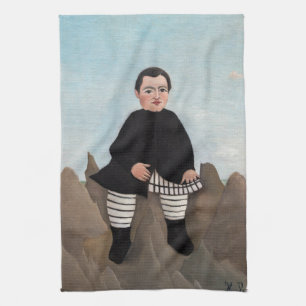 Henri Rousseau - Boy on the Rocks Kitchen Towel