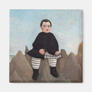 Henri Rousseau - Boy on the Rocks Magnet