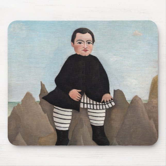 Henri Rousseau - Boy on the Rocks Mouse Pad (Front)