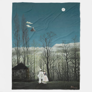 Henri Rousseau - Carnival Evening Fleece Blanket