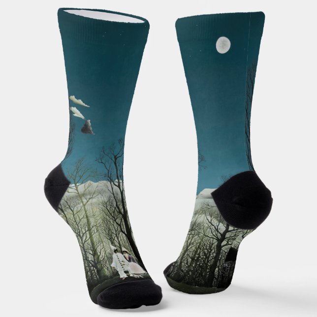 Henri Rousseau - Carnival Evening Socks (Angled)