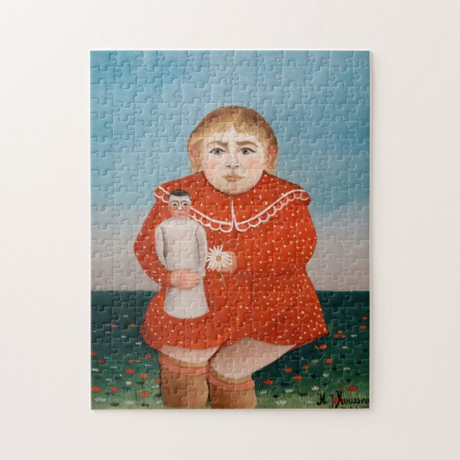 Henri Rousseau - Child with a Doll Jigsaw Puzzle (Vertical)