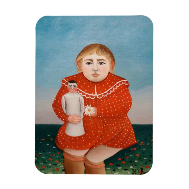 Henri Rousseau - Child with a Doll Magnet (Vertical)