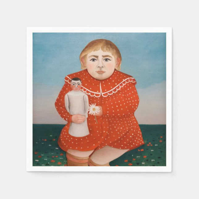 Henri Rousseau - Child with a Doll Napkin (Front)