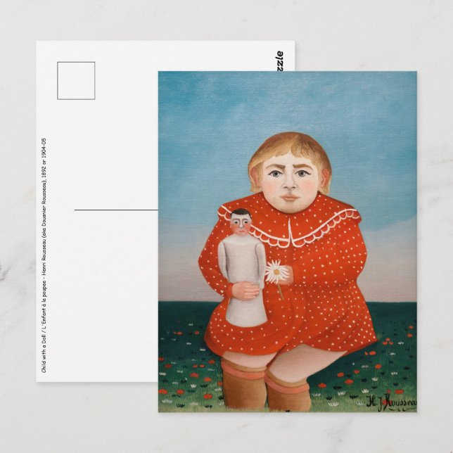 Henri Rousseau - Child with a Doll Postcard (Front/Back)