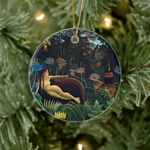 Henri Rousseau Dream Jungle Art Ornament