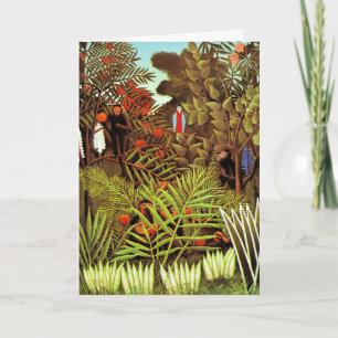 Henri Rousseau - Exotic Landscape Card