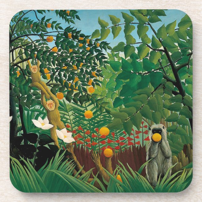 Henri Rousseau Exotic Landscape Coasters (Front)