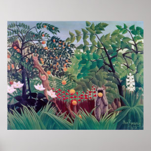 Henri Rousseau - Exotic Landscape Poster