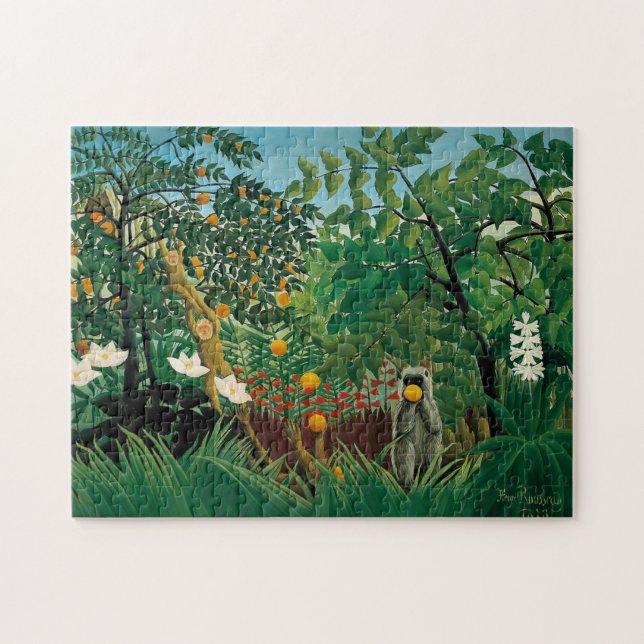 Henri Rousseau Exotic Landscape Puzzle (Horizontal)