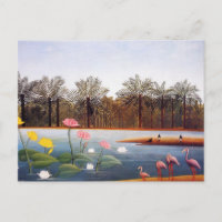 Henri Rousseau Flamants roses Carte postale