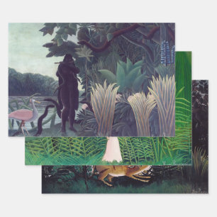 Henri Rousseau - Jungle Masterpieces Selection Wrapping Paper Sheet