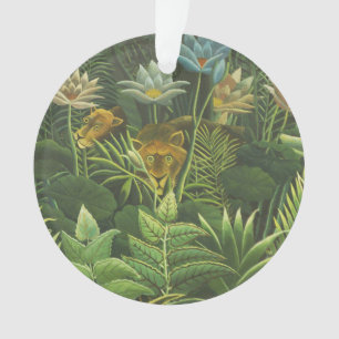 Henri Rousseau Jungle Tropical Lion Impression Vin