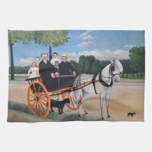 Henri Rousseau - La Carriole du pere Junier Kitchen Towel