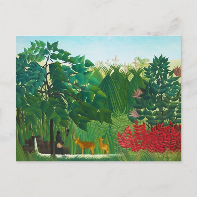 Henri Rousseau La Carte Postale De La Cascade (Devant)