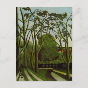 Henri Rousseau- Landscape on Banks of the Bievre Postcard